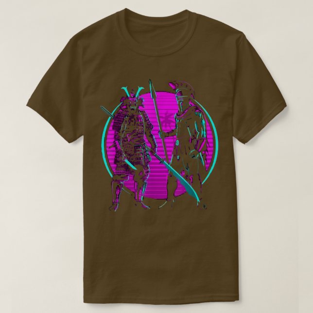 Camiseta SPQR Purple Roman Empire Soldie Ninja Samurai  (2) (Diseño del anverso)