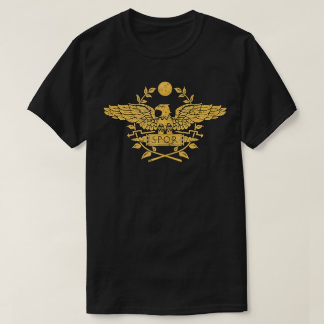 Camiseta SPQR Roma Caput Mundi Roma Invicta Imperio Romano (Diseño del anverso)