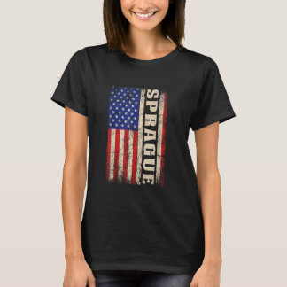 Camiseta SPRAGUE Apellido Shirt SPRAGUE Nombre Bandera Amer