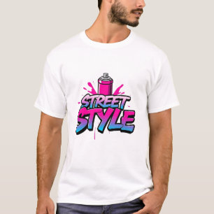 Camiseta Spray Can Graffiti Tee - Retro Street Style