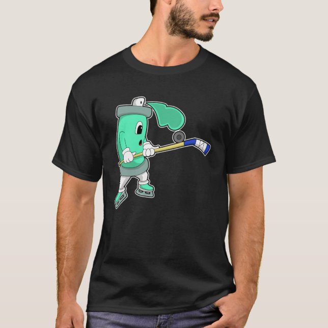 Camiseta Spray de hielo Hockey sobre hielo Palo de hockey s (Anverso)