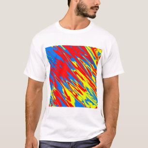 Camiseta Spray Paint Rojo Amarillo Azul