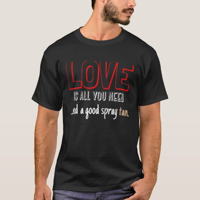 Camiseta Spray Tan Technician Valentines Esthetician Raglan (Anverso)