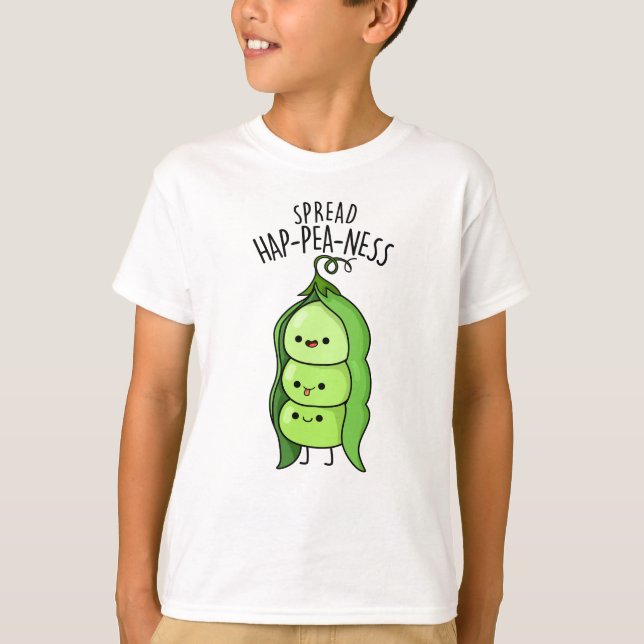 Camiseta Spread Hap-pea-ness Funny Peas Pun (Anverso)