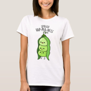 Camiseta Spread Hap-pea-ness Funny Peas Pun