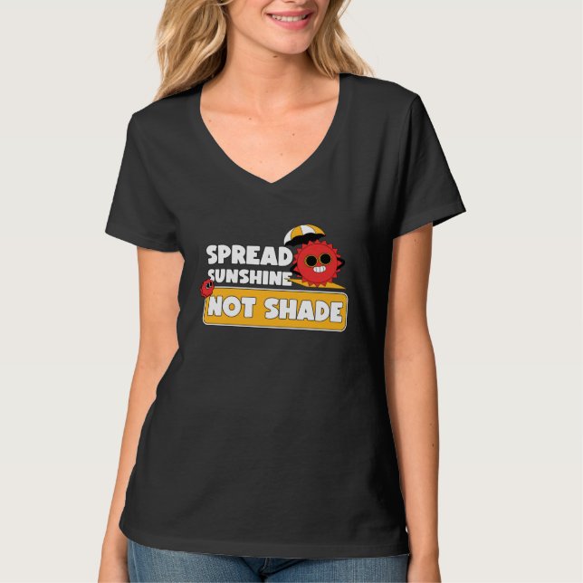 Camiseta Spread Sunshine Not Shade Mental Health Awareness  (Anverso)
