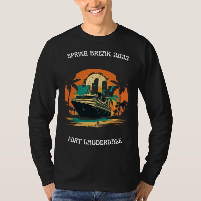 Camiseta Spring Break 2023 Fort Lauderdale Florida Cruise (Anverso)