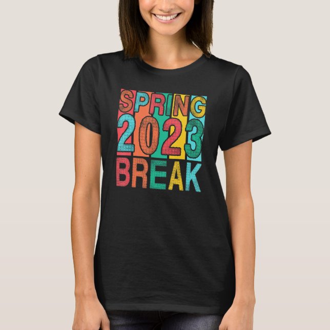 Camiseta Spring Break 2023 Women College Student Florida Be (Anverso)
