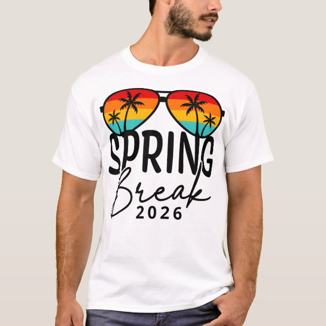 Camiseta Spring Break 2026 Shirt – Beach Party Vacation Tri (Anverso)