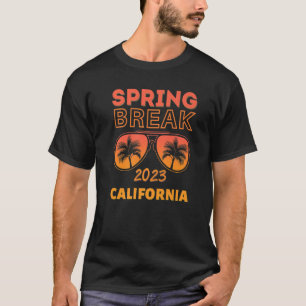 Camiseta Spring Break California 2023 Sungafas Beach Vaca