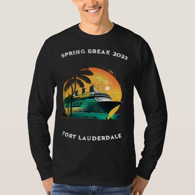Camiseta Spring Break Cruise Fort Lauderdale Florida 2023 (Anverso)