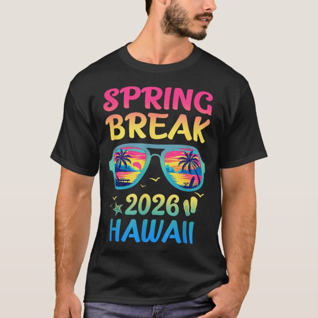 Camiseta Spring Break Hawaii 2026 Vacation Trip Sungles  (Anverso)