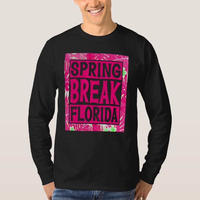 Camiseta Spring Break Senior Class Student School Trip Flor (Anverso)