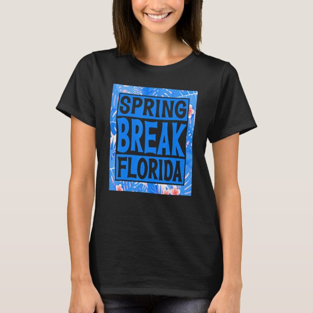 Camiseta Spring Break Senior Class Student School Trip Flor (Anverso)