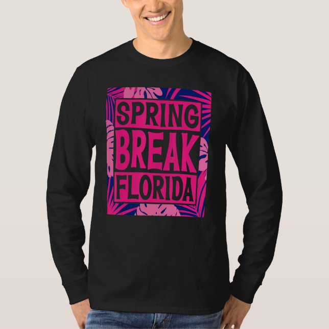Camiseta Spring Break Senior Class Student School Trip Flor (Anverso)