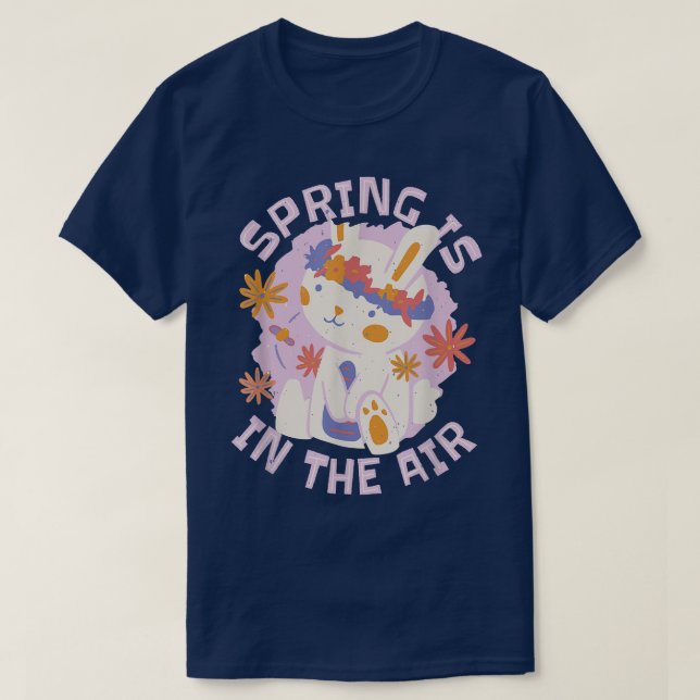 Camiseta Spring Is In The Air Bunny  (Diseño del anverso)