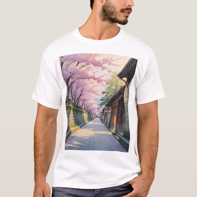 Camiseta Spring Pathways of Kyoto (Anverso)