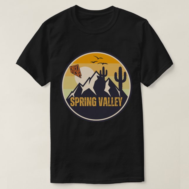 Camiseta Spring Valley, Nevada (Diseño del anverso)