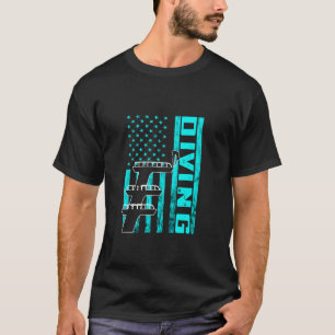 Camiseta Springboard Diving USA America Springboard Diver W