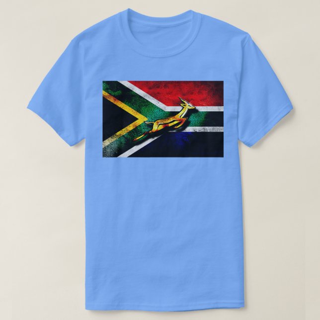 Camiseta Springbok Bokke Rugby de la bandera sudafricana vi (Diseño del anverso)