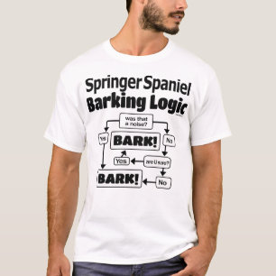 Camiseta Springer Spaniel Barking Logic