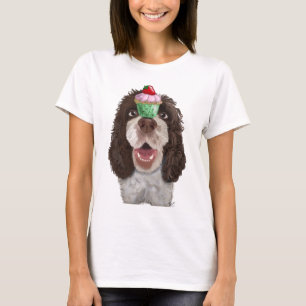 Camiseta Springer Spaniel con Cupcake 2