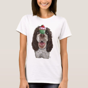 Camiseta Springer Spaniel con tarta