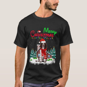 Camiseta Springer Spaniel Dog Light Mighty Christmas Tree X