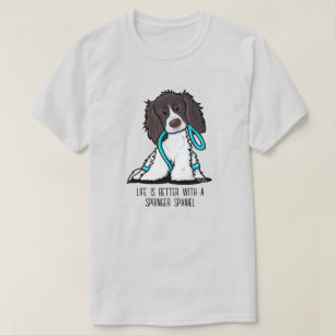 Camiseta Springer Spaniel La Vida Es Mejor
