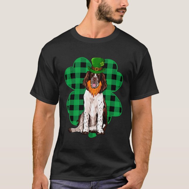 Camiseta Springer Spaniel Leprechaun St Patricks Day Lucky (Anverso)