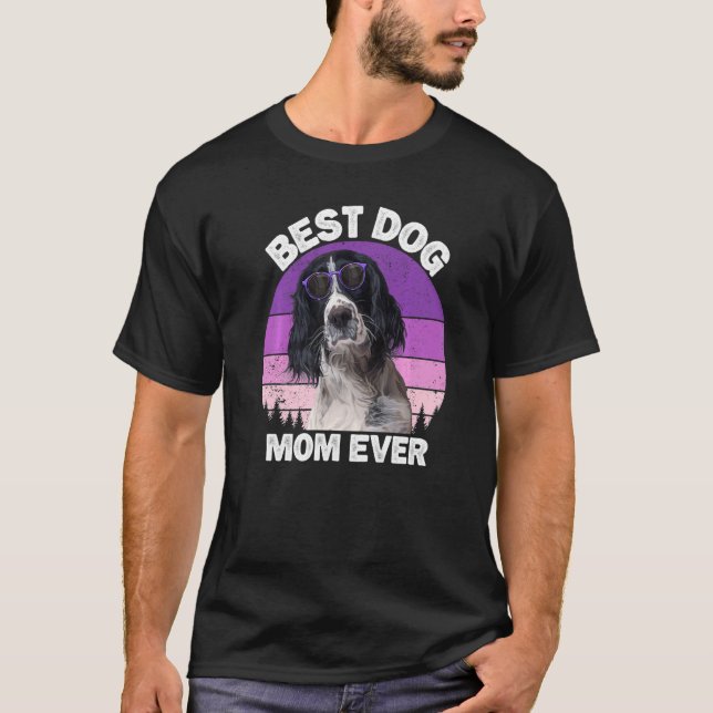 Camiseta Springer Spaniel Mom Para Mujeres Springer Sp (Anverso)