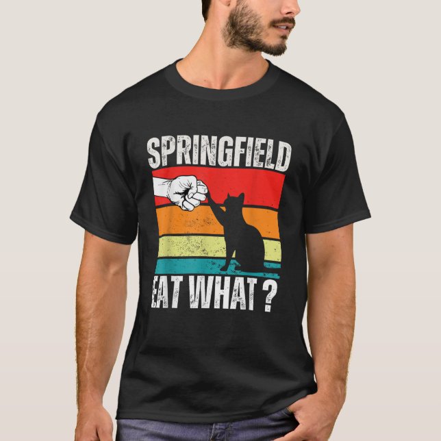 Camiseta Springfield come lo que comen perros Mascotas de g (Anverso)