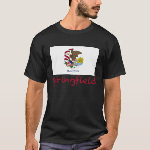 Camiseta Springfield Illinois Flag USA Souvenir