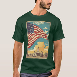 Camiseta Springfield Illinois USA Vintageravelourism friend