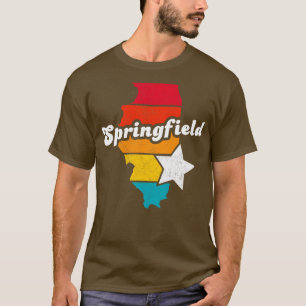 Camiseta Springfield Illinois Vintage Molestias de recuerdo