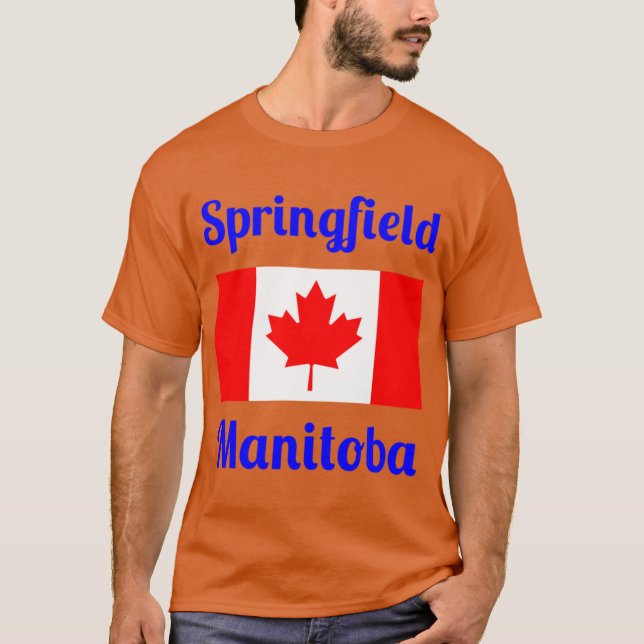 Camiseta Springfield Manitoba Canada Stylish Prints (Anverso)