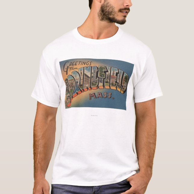 Camiseta Springfield, Massachusetts - letra grande 2 (Anverso)