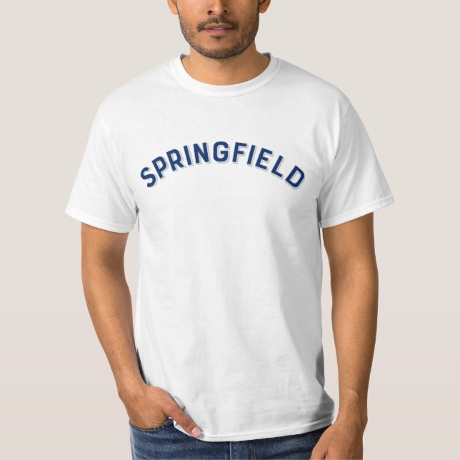 Camiseta Springfield, Massachusetts Vintage Arch (Anverso)