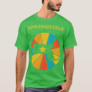 Camiseta Springfield Massachusetts Vintage Molestage Souve