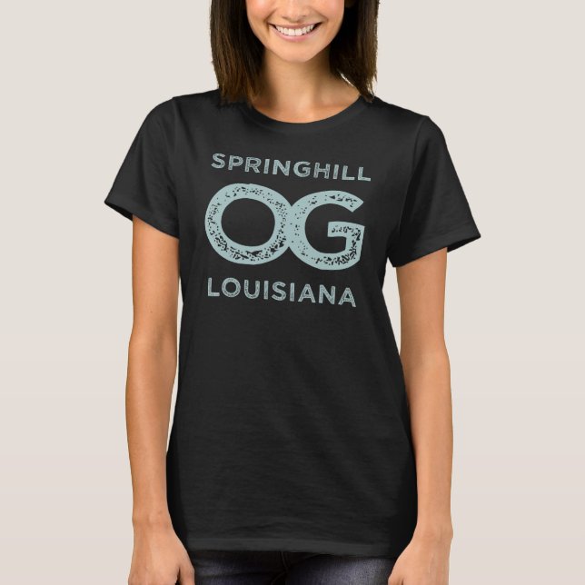 Camiseta Springhill Louisiana Mostrar tu original P (Anverso)