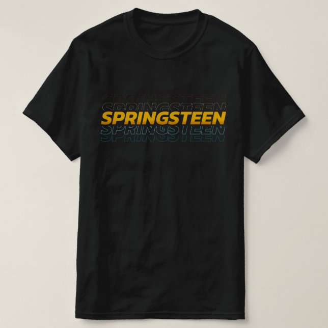 Camiseta Springsteen Boss Lady Fiesta Time. (Diseño del anverso)