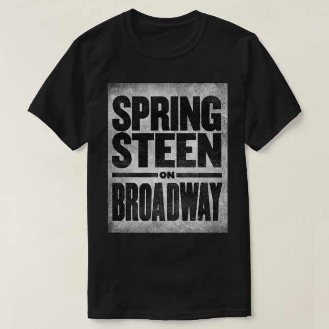Camiseta Springsteen en el teatro Broadway Walter Kerr (Diseño del anverso)