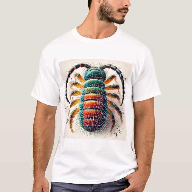 Camiseta Springtail insect 120924IREF251 - Watercolor (Anverso)
