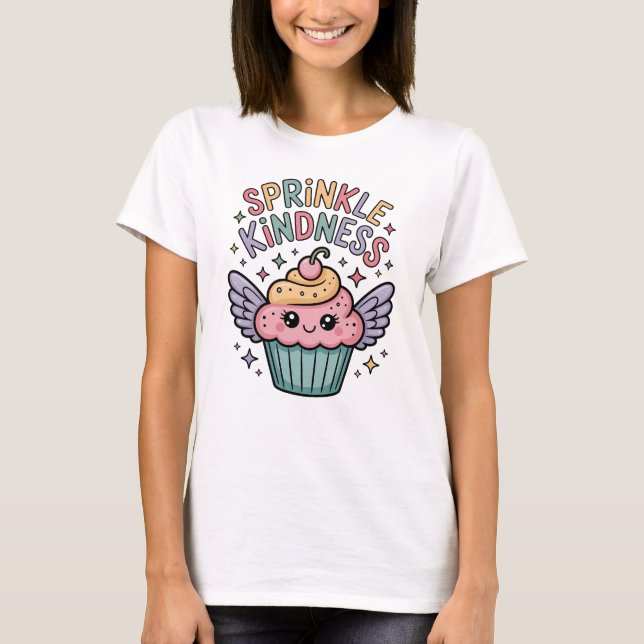 Camiseta Sprinkle Kindness | Cupcake (Anverso)