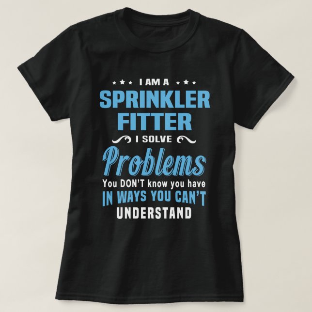Camiseta Sprinkler Fitter (Diseño del anverso)