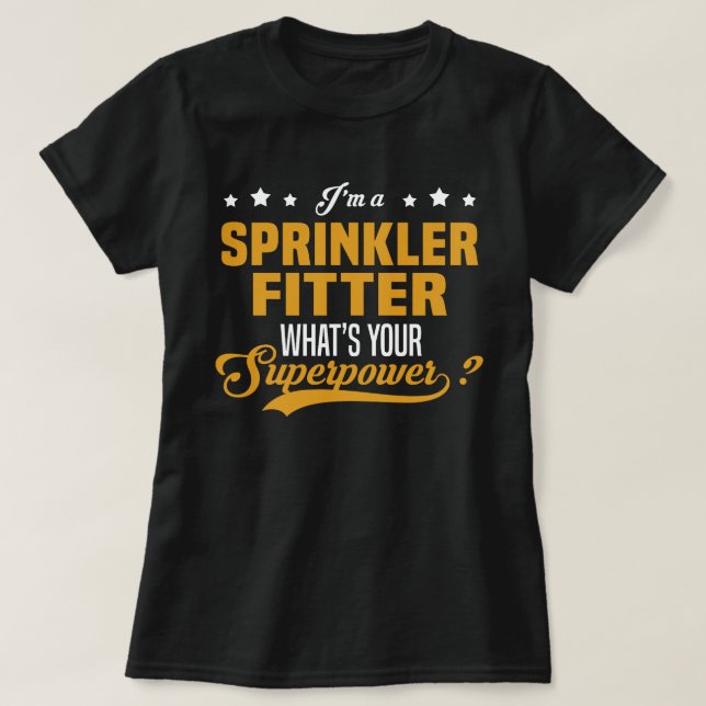 Camiseta Sprinkler Fitter (Diseño del anverso)