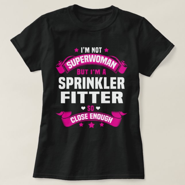 Camiseta Sprinkler Fitter (Diseño del anverso)