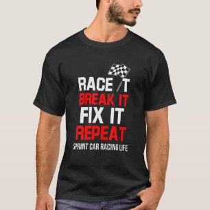 Camiseta Sprint Car Carreras Orgullosa Race Track Racer