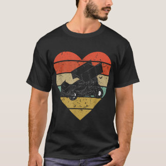 Camiseta Sprint Car Carreras Vintage Design Retro Racer Hea