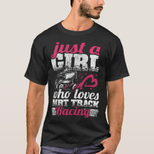 Camiseta Sprint Car Lover Sólo Un Chica Que Ama La Pista Su